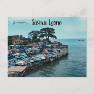 Hus i Sierra Leone Vykort