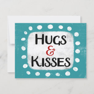 Hus & Kisses-hälsningskort Kort