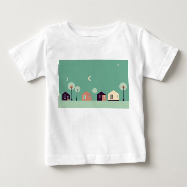 Hus, Klotter, Byggnad T Shirt (Framsida)