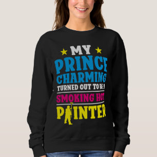 Hus Målare Dekoratör Flickvän Hustru Min Prins T Shirt
