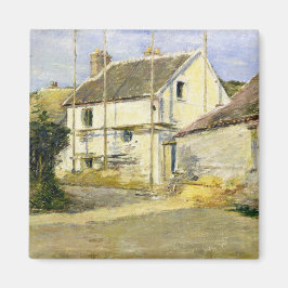 Hus med byggnadsställningar (Byggnad av Vintage) Magnet