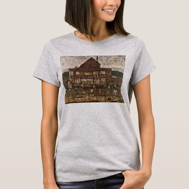 Hus med spån tak av Egon Schiele T Shirt (Framsida)
