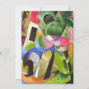 Hus med träd av Franz Marc, Vintage Fine Art