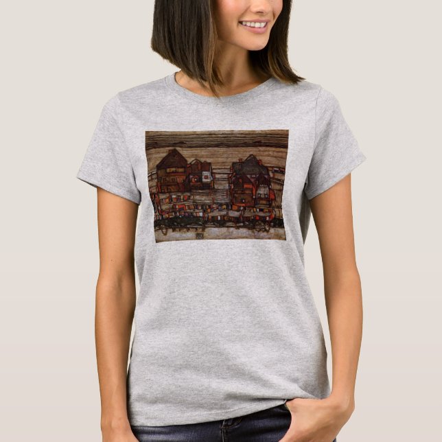 Hus med tvätt av Egon Schiele T-shirt (Framsida)