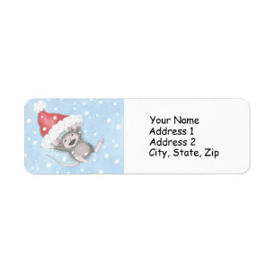 Hus-Mus Designs® adressetiketter Returadress Etikett