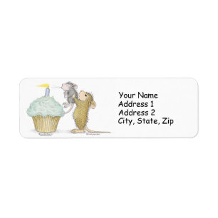 Hus-Mus Designs® adressetiketter Returadress Etikett