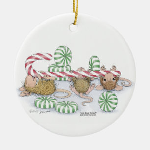 Hus-Mus Designs® - baby första jul Julgransprydnad Keramik