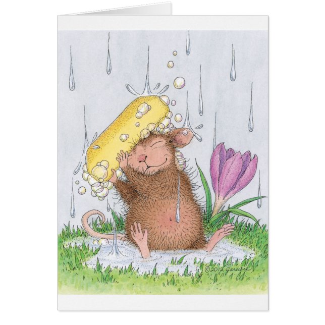 Hus-Mus Designs® - bra ren roligt Hälsningskort (Framsidan)