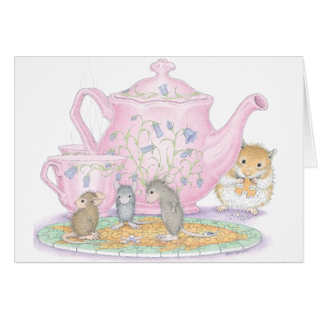 Hus-Mus Designs® kort (Framsidan Horizontal)