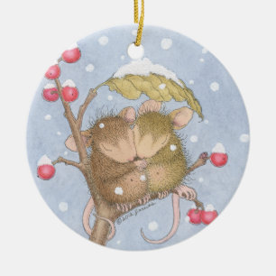 Hus-Mus Designs® - prydnad Julgransprydnad Keramik