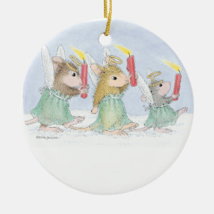 Hus-Mus Designs® - prydnadar Julgransprydnad Keramik