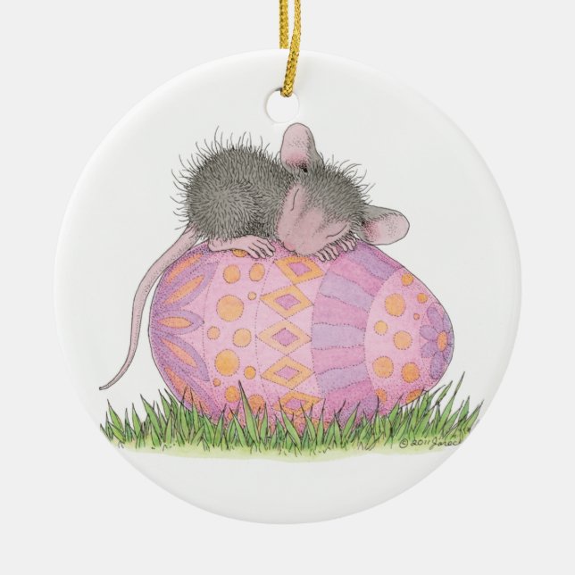 Hus-Mus Designs® - prydnadar Julgransprydnad Keramik (Framsidan)