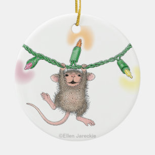 Hus-Mus Designs® - prydnadar Julgransprydnad Keramik