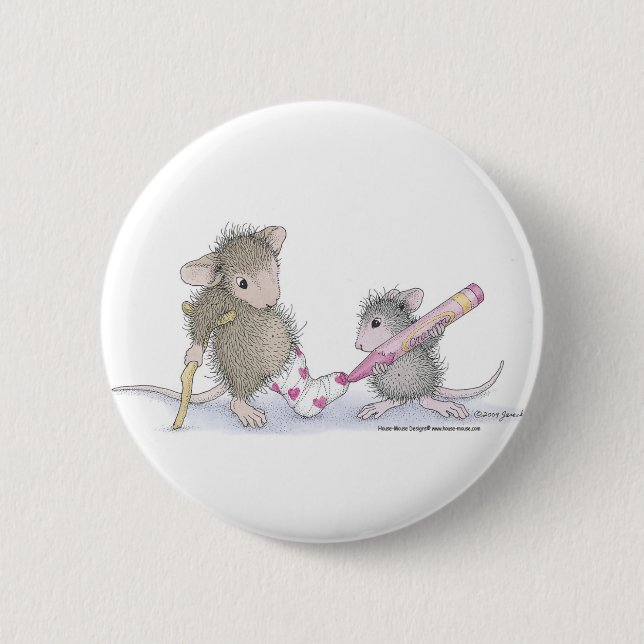 Hus-Mus Designs® - stift Knapp (Framsida)