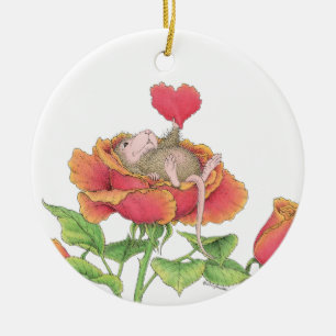 Hus-Mus Designs® - valentin dagprydnad Julgransprydnad Keramik