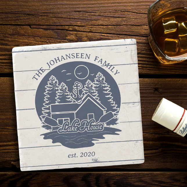 Hus Nautical Sjö Stenunderlägg (Skapare uppladdad)