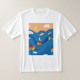 Hus och båtar t shirt