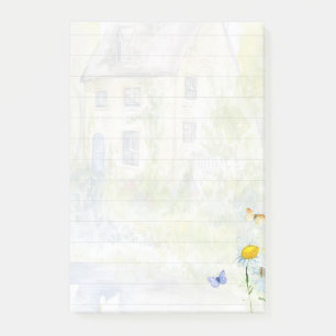 Hus och damm post-it block
