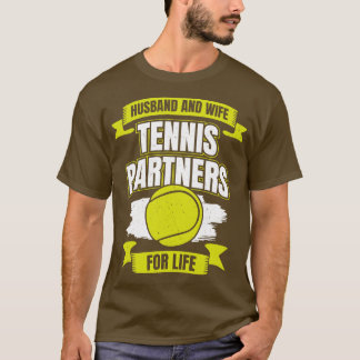 Hus och fruar tennis Partners för livstid T Shirt