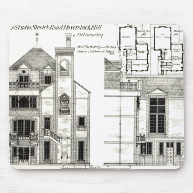 Hus och studio, Steeles väg, Haverstock Musmatta (Framsidan)