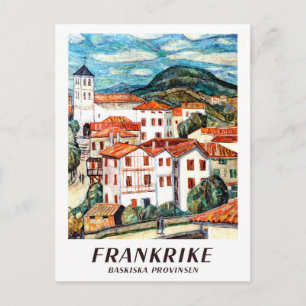 Hus på Côte Basque, Frankrike Vykort
