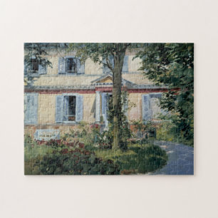Hus på Rueil av Edouard Manet Pussel