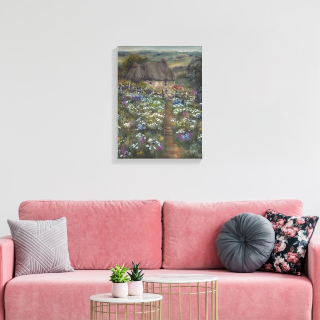 Hus på sluttning canvastryck (Insitu (Vardagsrum))