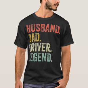 Hus Pappa Driver Funny Driving Lastbil Vintage T Shirt