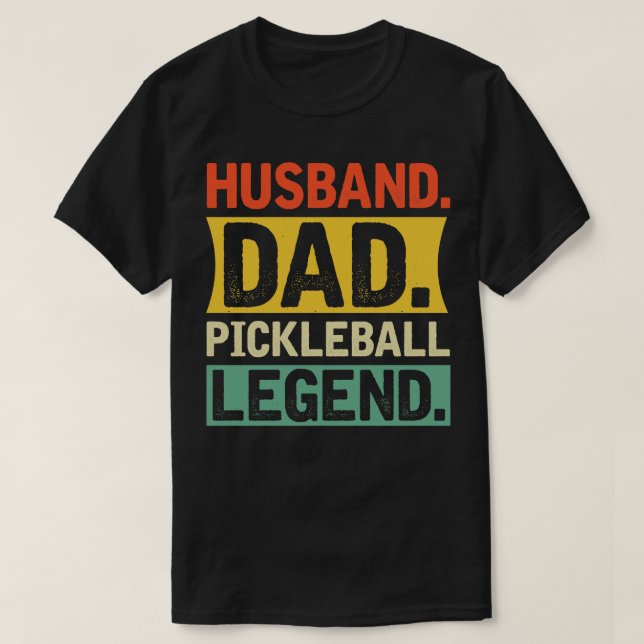 Hus Pappa Pickleball Legend T Shirt (Design framsida)