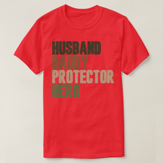 Hus pappa Protector Hero T Shirt (Design framsida)
