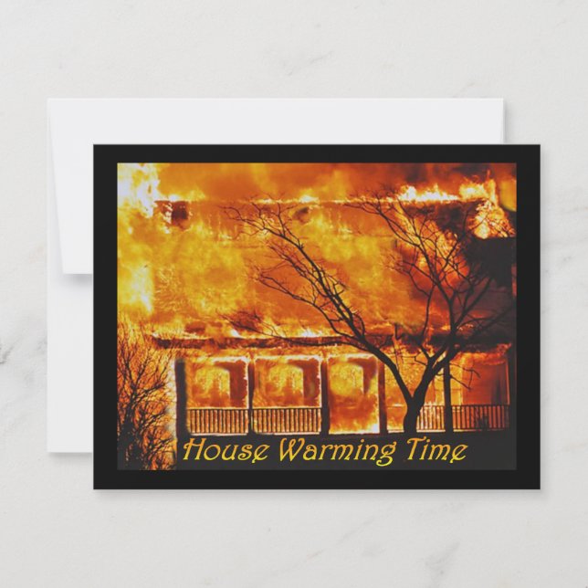 Hus som värme Time Inbjudningar (Framsida)
