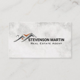 Hus tak logotyp Marmor Visitkort