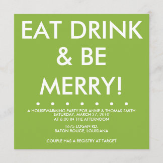 Hus-uppvärmning Inbjudningar