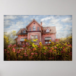 Hus - Victorian - sommarställe Poster