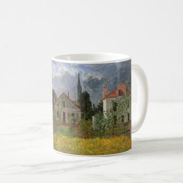 Hus vid Argenteuil av Claude Monet Kaffemugg (Framsida höger)