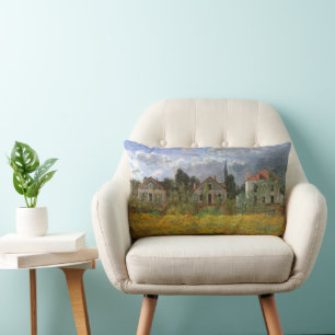 Hus vid Argenteuil av Claude Monet Lumbarkudde