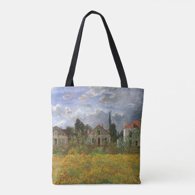 Hus vid Argenteuil av Claude Monet Tygkasse (Baksida)