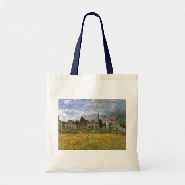 Hus vid Argenteuil av Claude Monet Tygkasse (Framsidan)