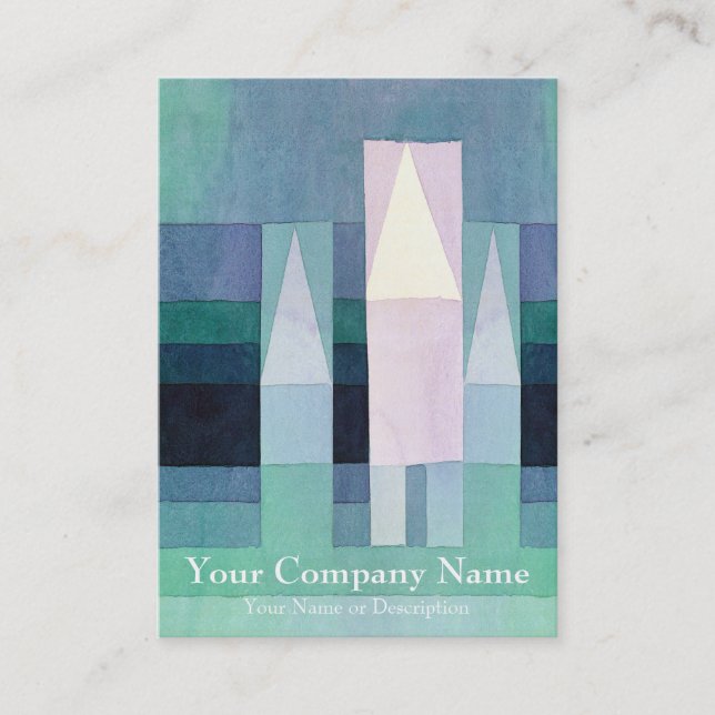 Hus vid den Paul Klee visitkorten Visitkort (Framsida)