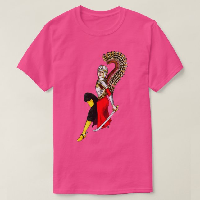 Husaria Honung Pin Up Girl T Shirt (Design framsida)