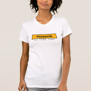 Husavik Islandet i min hemstad sång T-Shirt