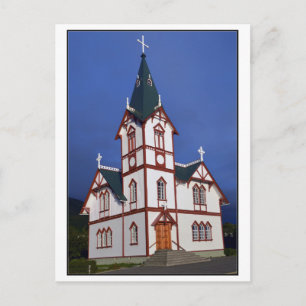 Husavik Lutheran Church, Islandet. Vykort