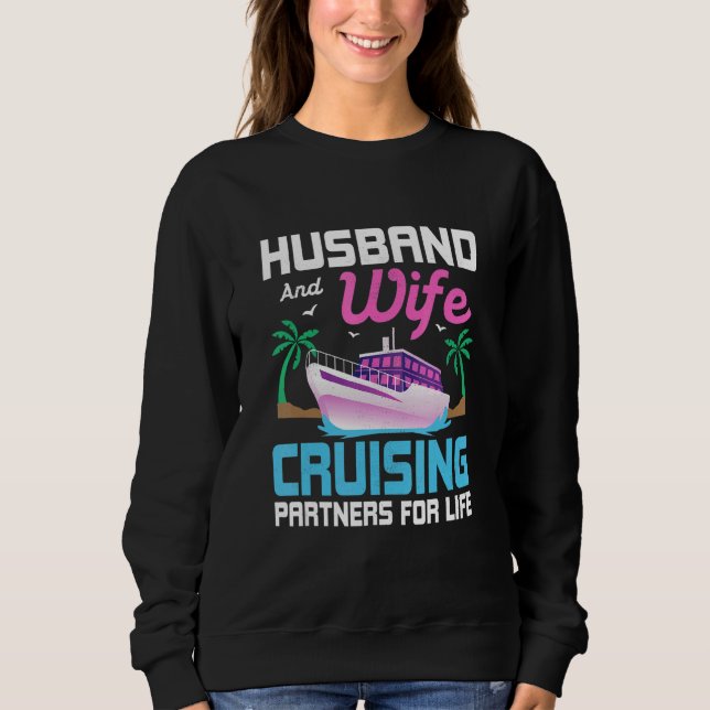 Husband And Wife Cruising Partners For Life Cruise T Shirt (Framsida)