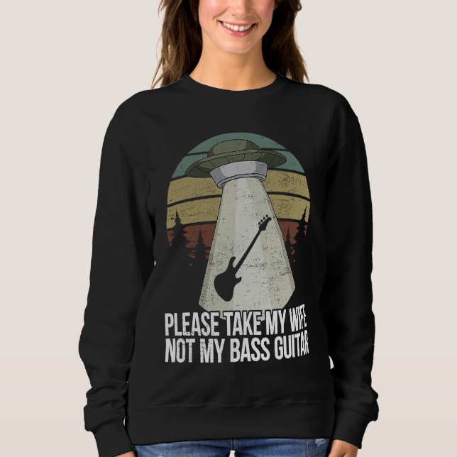 Husband Bass Player Bassist T Shirt (Framsida)