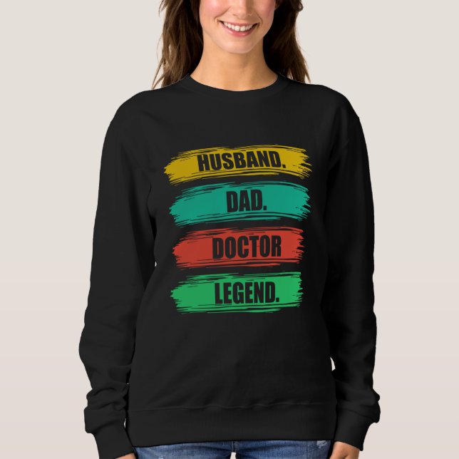 Husband Dad Doctor Medical School Students Doctors T Shirt (Framsida)