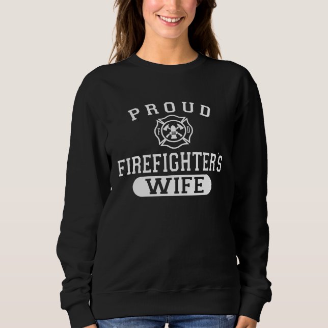 Husband Firefighter For Wife Proud Firefighter s W T Shirt (Framsida)