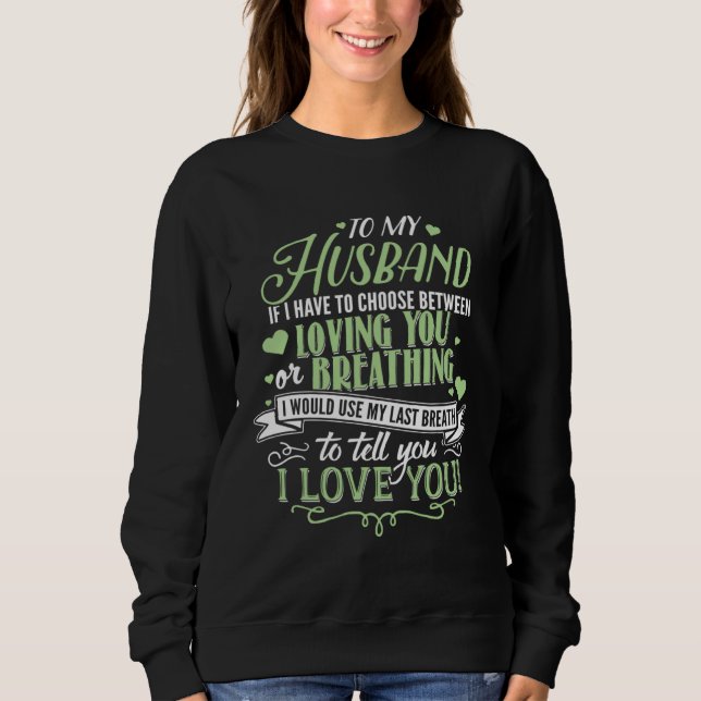 Husband  Husband I love you T Shirt (Framsida)