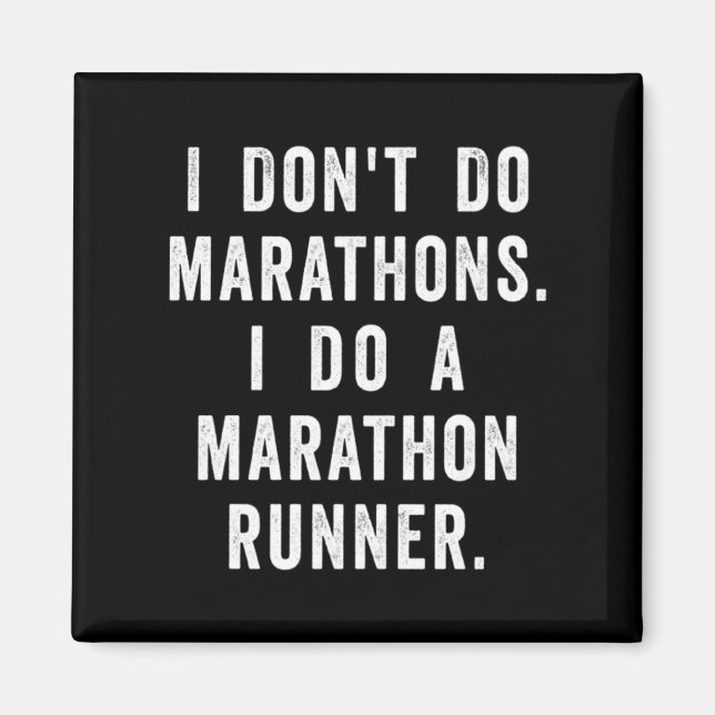 Husband I Dont Do Marathons I Do A Marathon Runne  Magnet (Framsidan)