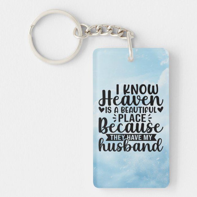 Husband In Heaven Keychain (Framsidan)
