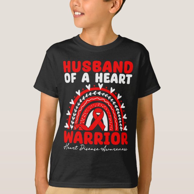 Husband Of A Heart Warrior Heart Disease Boho Rain T Shirt (Framsida)